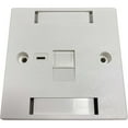 thumbnail image 1 of Eaton Tripp Lite Series 1-Port UK-Style Keystone Wall Plate, Unloaded Shuttered Module, Icon Tab, White, TAA, 1 of 6