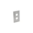 thumbnail image 1 of Tripp Lite RJ45 Bulkhead Wall Plate 2 Cutouts Industrial Metal Single Gang (N206-FP02-IND), 1 of 5