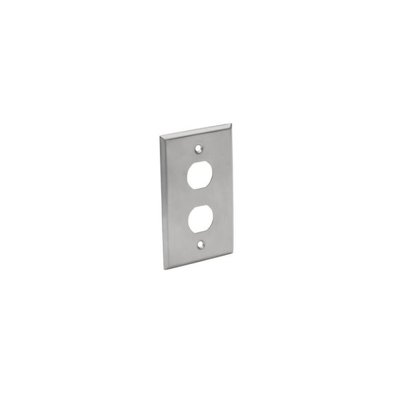 Tripp Lite RJ45 Bulkhead Wall Plate 2 Cutouts Industrial Metal Single Gang (N206-FP02-IND)
