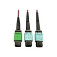 thumbnail image 1 of Eaton Tripp Lite Series 400G Multimode 50/125 OM4 Plenum Fiber Optic Cable, 16F MTP/MPO-APC to (x2) 12F MTP/MPO-UPC (F/F), Magenta, 3 m - Network cable - MTP/MPO/APC multi-mode (F) to MTP/MPO/UPC multi-mode (F) - 3 m - fiber optic - 50 / 125 micron - OM4 - plenum - black, magenta, green, aqua, 1 of 5