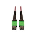 thumbnail image 1 of Eaton Tripp Lite Series 400G Multimode 50/125 OM4 Plenum-Rated Fiber Optic Cable, 16F MTP/MPO-APC (F/F), Magenta, 5 m - Network cable - MTP/MPO/APC multi-mode (F) to MTP/MPO/APC multi-mode (F) - 5 m - fiber optic - 50 / 125 micron - OM4 - plenum - black, magenta, green, 1 of 3