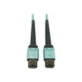 thumbnail image 1 of Eaton Tripp Lite Series 400G Multimode 50/125 OM4 Plenum-Rated Fiber Optic Cable, 24F MTP/MPO-PC (F/F), Aqua, 1 m - Network cable - MTP/MPO/PC multi-mode (F) to MTP/MPO/PC multi-mode (F) - 1 m - fiber optic - 50 / 125 micron - OM4 - plenum - black, aqua, 1 of 4