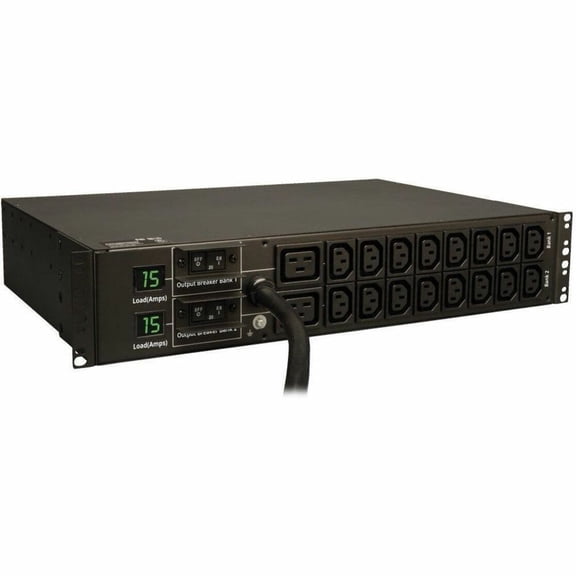 Eaton Tripp Lite Series 5.5kW Single-Phase Local Metered PDU - 16 C13 & 2 C19 Outlets [208/230V], L6-30P Input, 1.8 m Cord, 2U, TAA (pdumh30hv6)