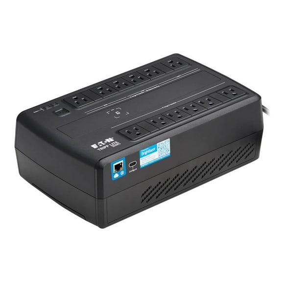 Eaton Tripp Lite Series 750VA 450W 120V Line-Interactive Cloud-Connected UPS with Remote Monitoring - 12 NEMA 5-15R Outlets (6 Surge + 6 Surge and Battery Backup), 5-15P Plug, Desktop - UPS - AC 120 V - 450 Watt - 750 VA - 1-phase - NFC, RJ-45, USB - output connectors: 12 - for P/N: N262-006-BK