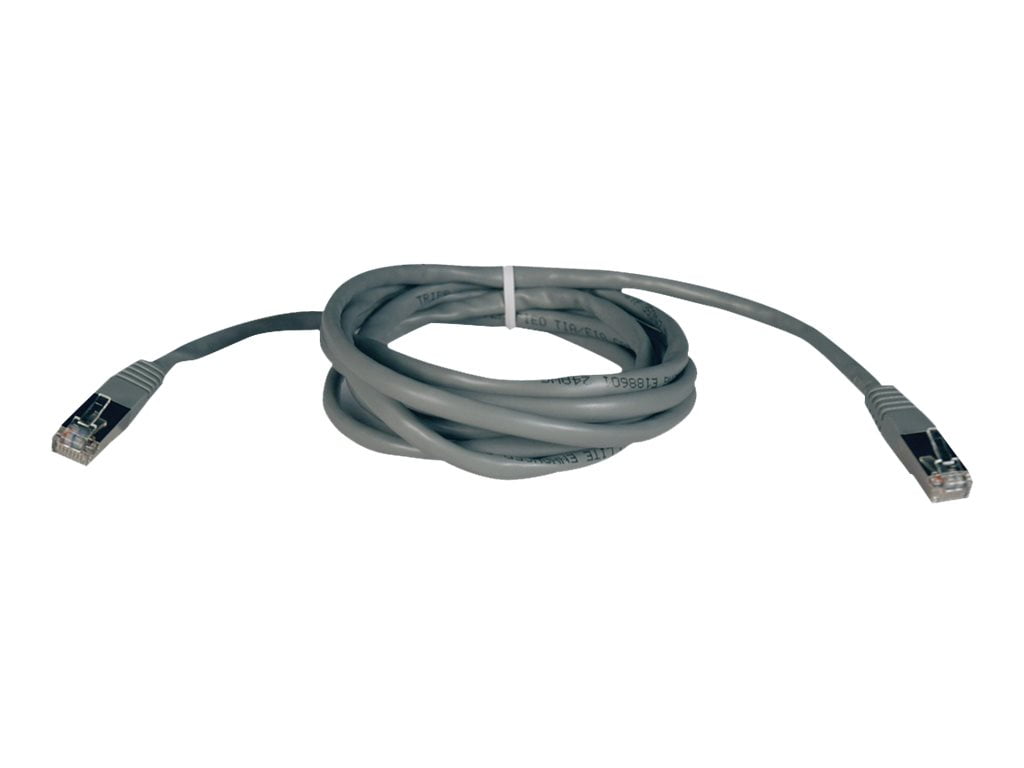 Tripp Lite Cat5e 350MHz Molded Shielded Patch Cable - (RJ45 M/M) - Gray, 10-ft.