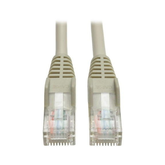 Tripp Lite Cat5e 350 MHz Snagless Molded Ethernet Cable, PoE, Gray, 150 ft