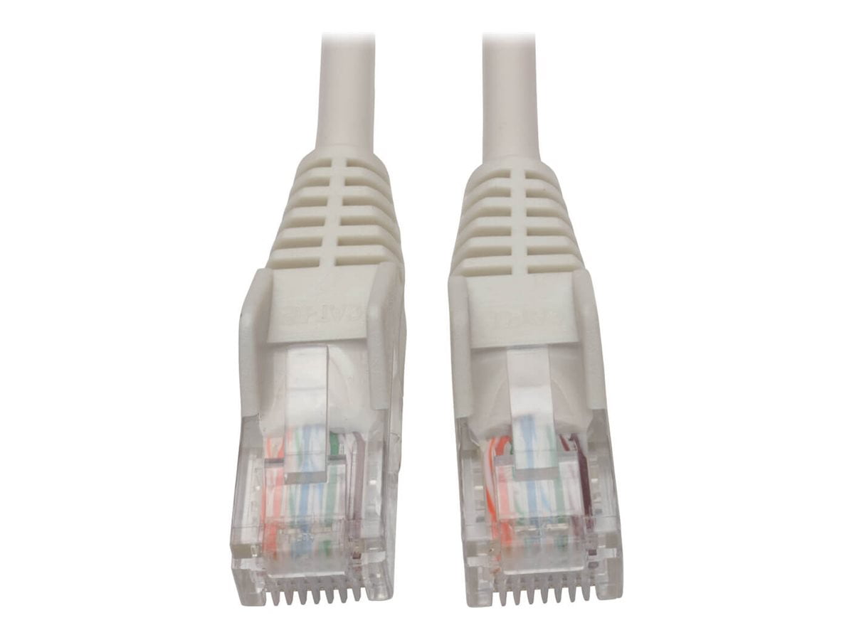 Eaton Tripp Lite Series Cat5e 350 MHz Snagless Molded (UTP) Ethernet Cable (RJ45 M/M), PoE - White, 6 ft. (1.83 m) - Patch cable - RJ-45 (M) to RJ-45 (M) - 6 ft - UTP - CAT 5e - IEEE 802.3ab/IEEE 802.5 - molded, snagless, stranded - white