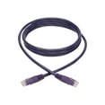 thumbnail image 1 of Eaton Tripp Lite Series Cat6 Gigabit Molded (UTP) Ethernet Cable (RJ45 M/M), PoE, Purple, 6 ft. (1.83 m) - Patch cable - RJ-45 (M) to RJ-45 (M) - 6 ft - UTP - CAT 6 - IEEE 802.3ab/IEEE 802.5 - molded, stranded - purple, 1 of 7