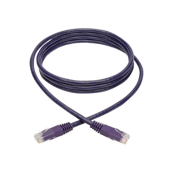 Eaton Tripp Lite Series Cat6 Gigabit Molded (UTP) Ethernet Cable (RJ45 M/M), PoE, Purple, 6 ft. (1.83 m) - Patch cable - RJ-45 (M) to RJ-45 (M) - 6 ft - UTP - CAT 6 - IEEE 802.3ab/IEEE 802.5 - molded, stranded - purple