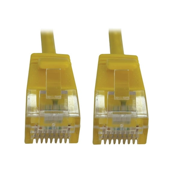 Tripplite N261-S15-YW 15ft Cat6a Enet Cable Snagless Cabl Molded Slim 10g Poe Mm Yellow