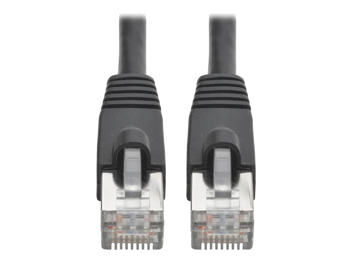 Tripp Lite by Eaton Cat6a 10G Snagless Shielded STP Ethernet Cable [RJ45 M/M] PoE Black 8 ft. [2.43 m] (n262-008-bk)