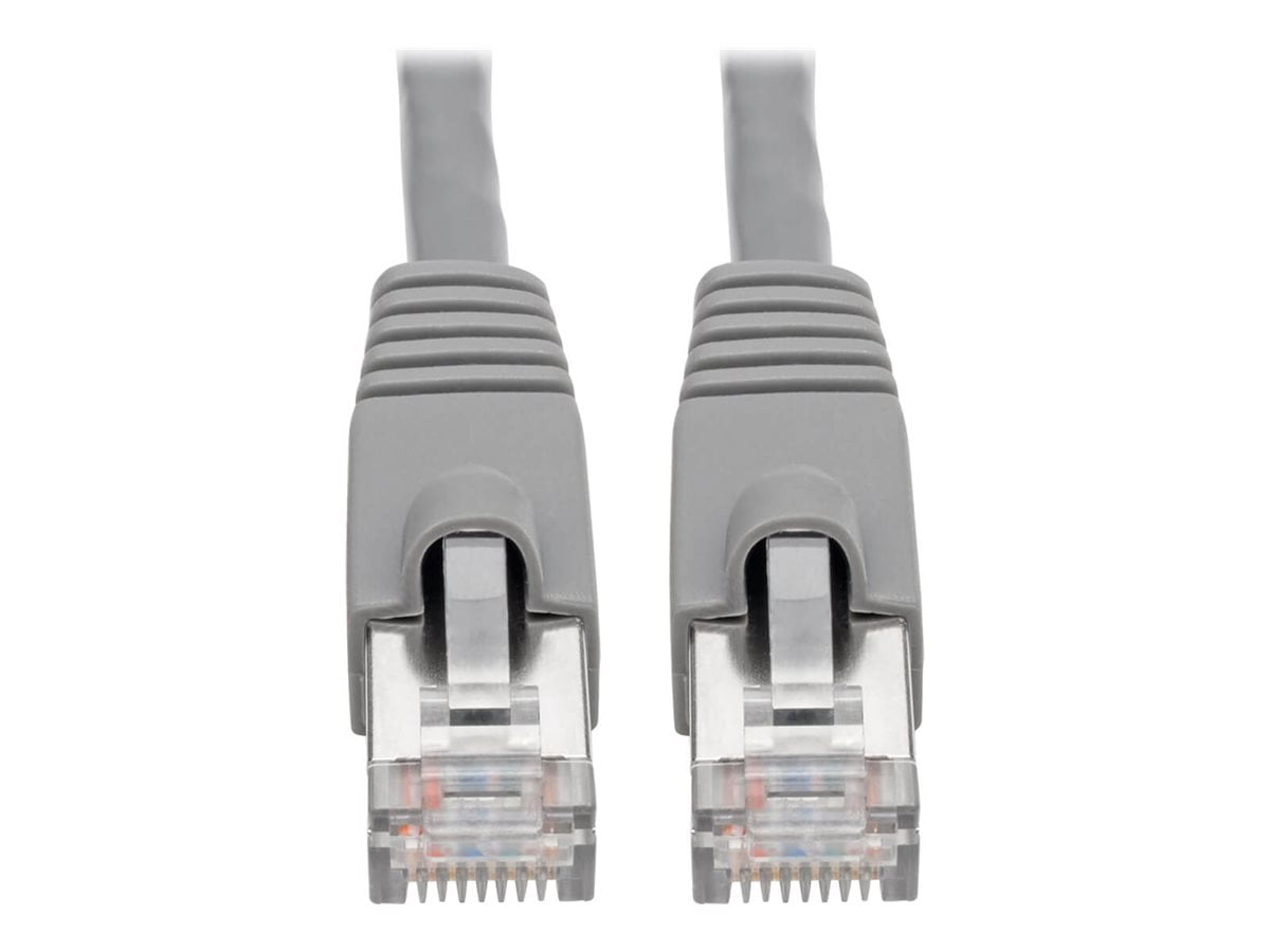 Eaton Tripp Lite Series Cat6a 10G Snagless Shielded STP Ethernet Cable [RJ45 M/M], PoE, Gray, 5 ft. [1.52 m] (n262-005-gy)
