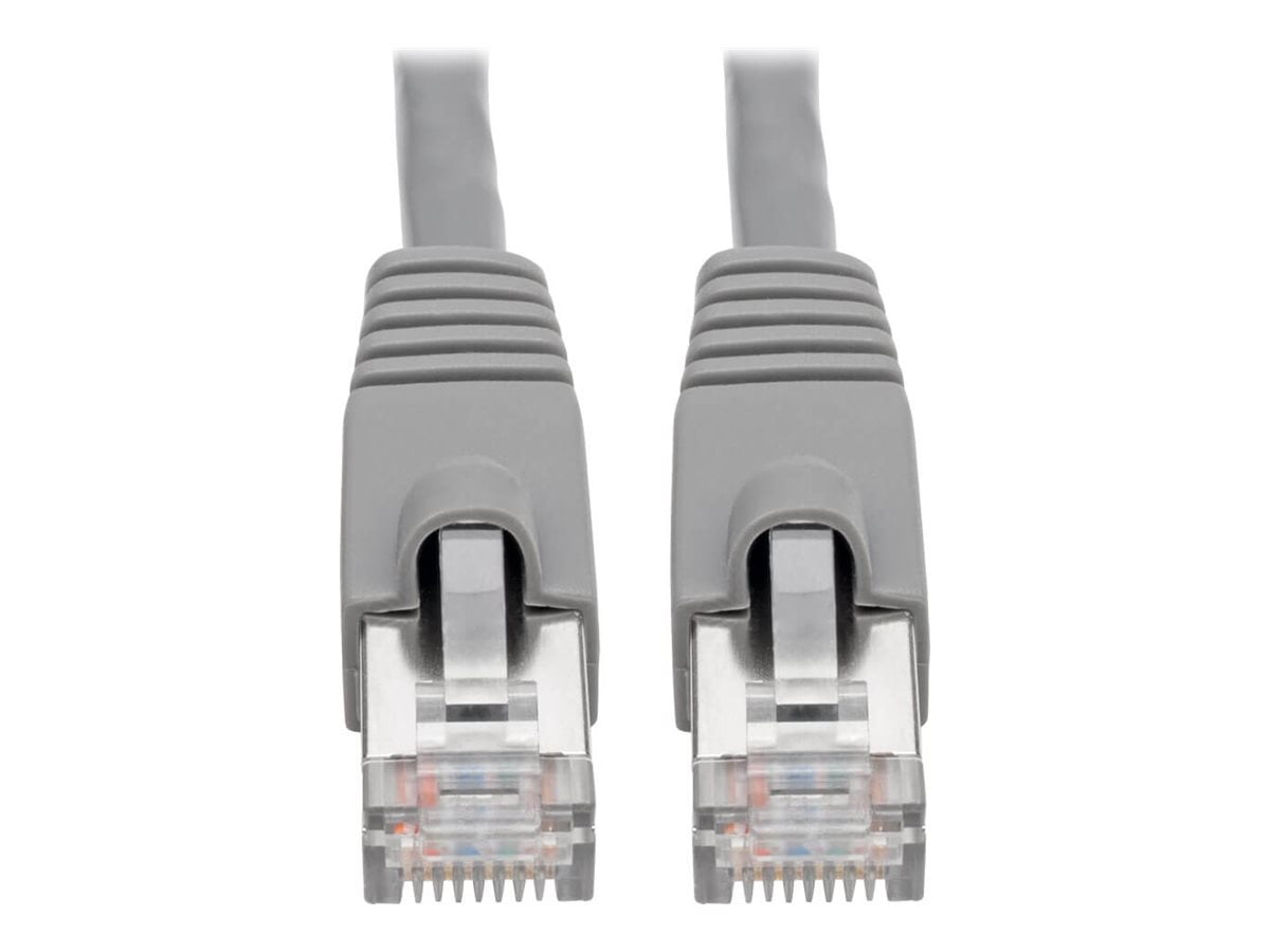 Eaton Tripp Lite Series Cat6a 10G Snagless Shielded STP Ethernet Cable RJ45 M/M PoE Gray 7 ft. 2.13 m N262007GY