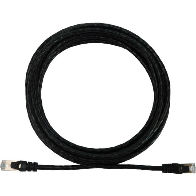 Eaton Tripp Lite Series Cat6a 10G Snagless Shielded Slim STP Ethernet Cable RJ45 M/M PoE Black 10 ft. 3.1 m N262S10BK
