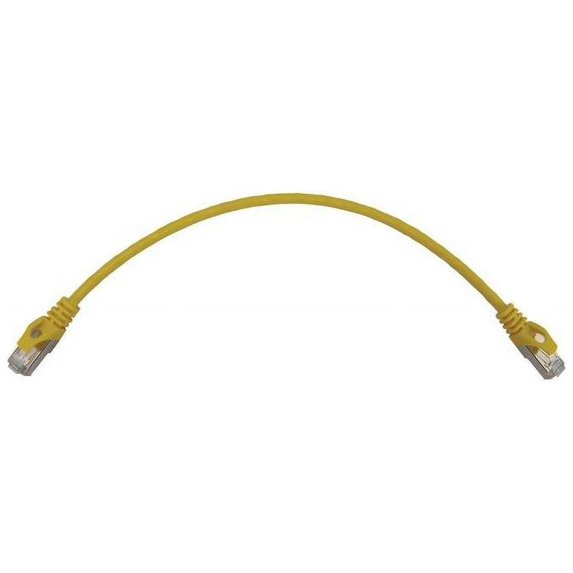 Eaton Tripp Lite Series Cat6a 10G Snagless Shielded Slim STP Ethernet Cable RJ45 M/M PoE Yellow 1 ft. 0.3 m