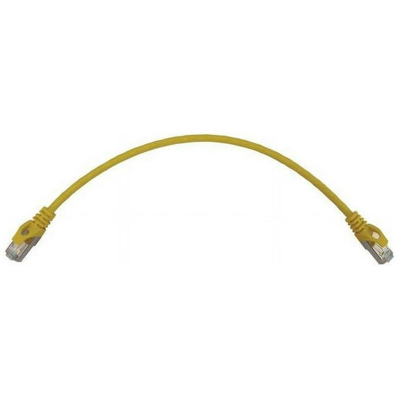 Eaton Tripp Lite Series Cat6a 10G Snagless Shielded Slim STP Ethernet Cable RJ45 M/M PoE Yellow 1 ft. 0.3 m N262S01YW