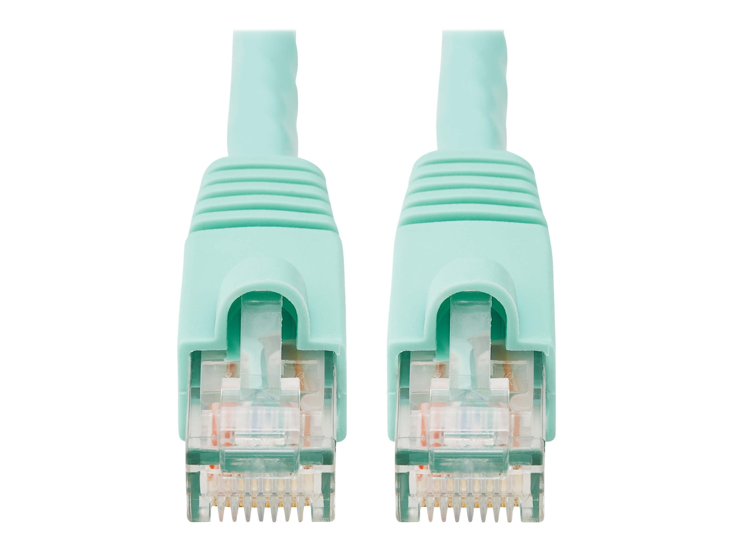 Eaton Tripp Lite Series Cat6a 10G Snagless UTP Ethernet Cable RJ45 M/M Aqua 14 ft. 4.27 m