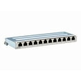 thumbnail image 1 of Eaton Tripp Lite Series Cat6a STP Patch Panel, 12 Ports, DIN Rail or Wall Mount, TAA - 12 Port(s) - 12.0 x RJ-45 - Silver - DIN Rail Mountable, Wall Mountable - TAA Compliant, 1 of 13