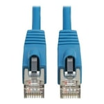 Tripp Lite Cat8 40G PoE Shielded Ethernet Cable, 3.3 Feet / 1 Meter, Flame-Resistant LSZH Jacket, Power Over Ethernet, Snagless RJ45, SSTP, Male-to-Male, Blue(N272L-F01M-BL)