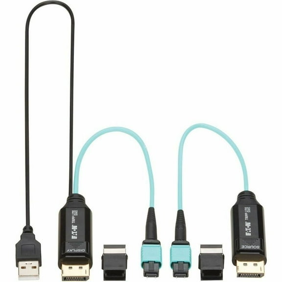 Eaton Tripp Lite Series DisplayPort Fiber Extender Terminations for MPO Fiber Optic Cable, 8K 60 Hz, 32.4 Gbps, LSZH, Up to 328 ft. (100 m)