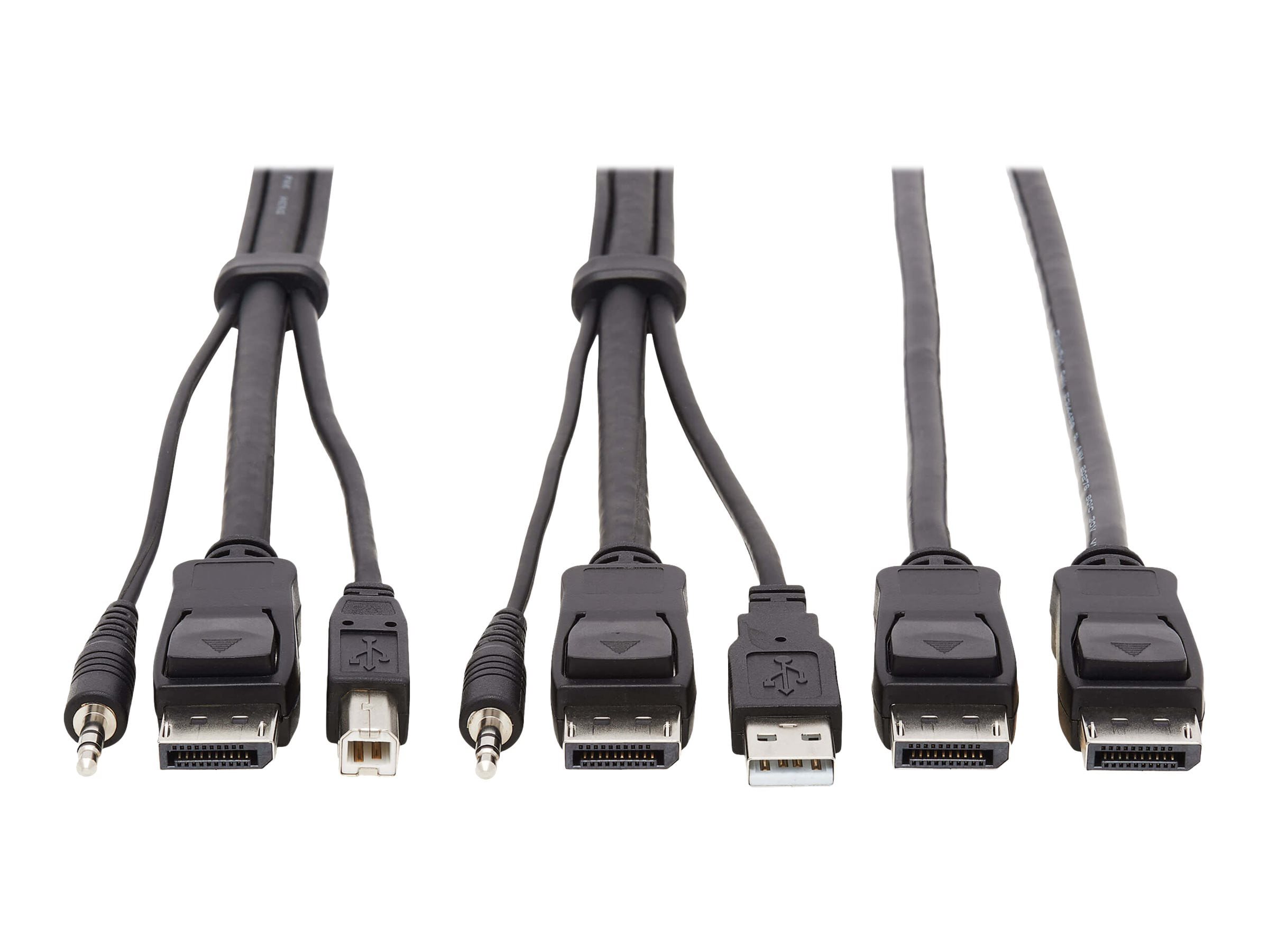 Tripp Lite 10ft 4K Dual DisplayPort KVM Cable Kit P783010DP