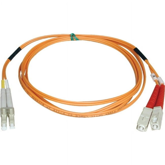 Tripp Lite 5M Duplex Multimode 50/125 Fiber Optic Patch Cable LC/SC 16' 16ft 5 Meter (N516-05M)