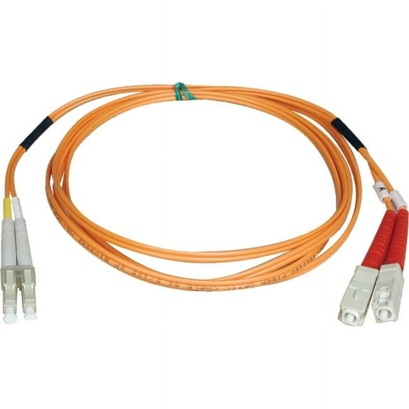 Tripp Lite 5M Duplex Multimode 50/125 Fiber Optic Patch Cable LC/SC 16' 16ft 5 Meter (N516-05M)