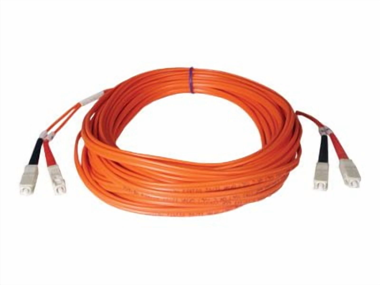 Eaton Tripp Lite Series Duplex Multimode 50/125 Fiber Patch Cable (SC/SC), 15M (50 ft.) - Patch cable - SC multi-mode (M) to SC multi-mode (M) - 15 m - fiber optic - duplex - 50 / 125 micron - orange