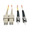 thumbnail image 1 of Eaton Tripp Lite Series Duplex Multimode 50/125 Fiber Patch Cable (SC/ST), 5M (16 ft.) - Patch cable - SC multi-mode (M) to ST multi-mode (M) - 5 m - fiber optic - duplex - 50 / 125 micron - orange, 1 of 2