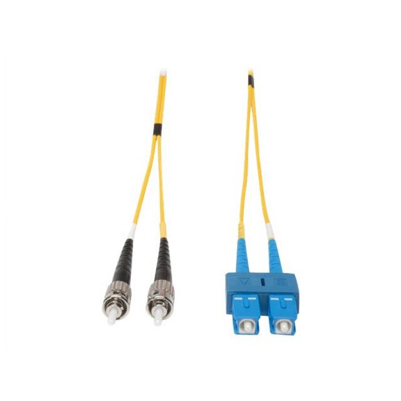 Tripp Lite Fiber Optic Duplex Patch Cable - 2 X Sc Male - 2 X St Male - 3.28ft - Yellow (n35401m)