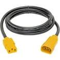 thumbnail image 1 of Eaton Tripp Lite Series Heavy-Duty PDU Power Cord, C13 to C14 - 15A, 250V, 14 AWG, 6 ft. (1.83 m), Yellow Plugs - Power cable - power IEC 60320 C13 to IEC 60320 C14 - AC 100-250 V - 1.8 m - molded - black, 1 of 4