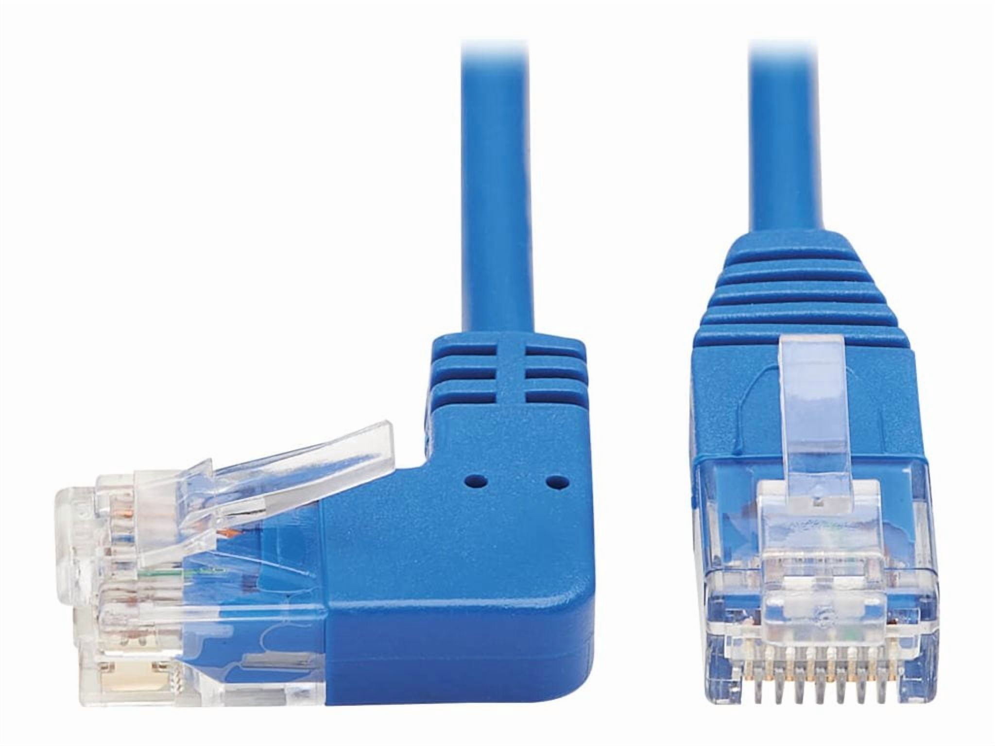 Left Angle Cable Tripplite N204-S02-BL-LA Cat6 Ethernet Cable Left Angled Utp Slim ...