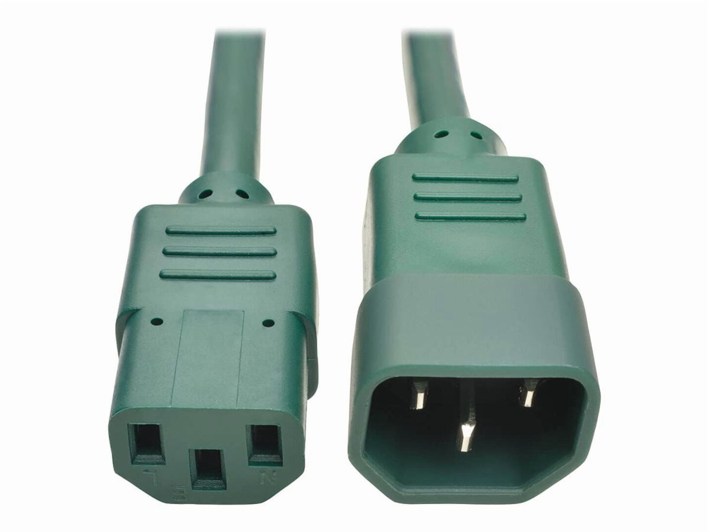 Tripp Lite 3ft Computer Power Extension Cord (IEC-320-C14 to IEC-320-C13), Green