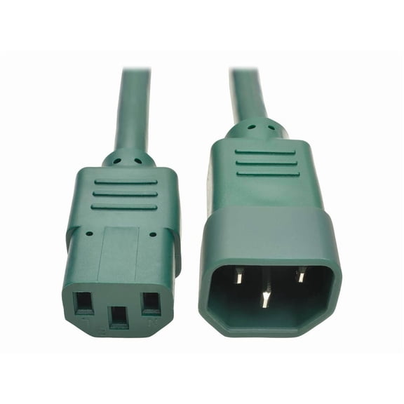 Tripp Lite 3ft Computer Power Extension Cord (IEC-320-C14 to IEC-320-C13), Green