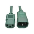 thumbnail image 1 of Tripp Lite 6ft Computer Power Extension Cord 10A 18 AWG C14 to C13 Green 6' (p004-006-agn), 1 of 5