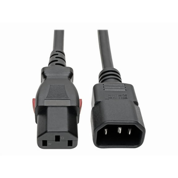 Tripp Lite 4Ft C14 M to C13 F Power Cable Black P004-L04