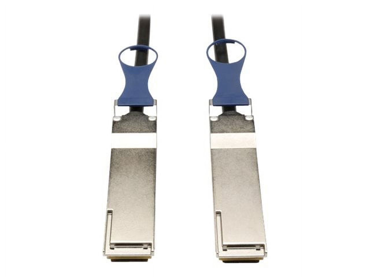 Eaton Tripp Lite Series QSFP+ to QSFP+ 40Gb Passive DAC Copper Infiniband Cable QSFP-H40G-CU2M Compatible Black 2M 6.56 ft. N28202MBK