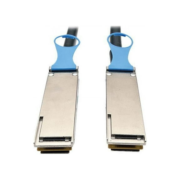 Eaton Tripp Lite Series QSFP28 to QSFP28 100GbE Passive DAC Cable M/M QSFP-100G-CU3M Compatible 3M 9.84 ft. N28203M28BK