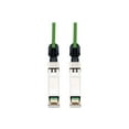 thumbnail image 1 of Eaton Tripp Lite Series SFP+ 10Gbase-CU Passive Twinax Copper Cable, SFP-H10GB-CU5M Compatible, Green, 5M (16.4 ft.) - Direct attach cable - SFP+ (M) to SFP+ (M) - 5 m - twinaxial - SFF-8431 - green, 1 of 4