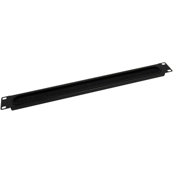 Eaton Tripp Lite Series SmartRack 1U Cable Pass-Through Panel with Brush Strip - Cable Pass-through - Black