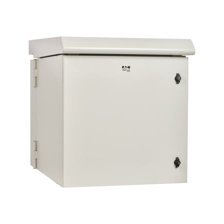 Tripp Lite SmartRack Industrial Enclosure with Lock - NEMA 3R, Wall Mount, Metal Construction, Hinged Back, Internal Fans, 28 in. Depth, 12U, Gray (srn3rg12us)