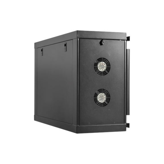 Eaton Tripp Lite Series SmartRack 9U Low-Profile Side-Mount Wall-Mount Mini Rack Enclosure, Black