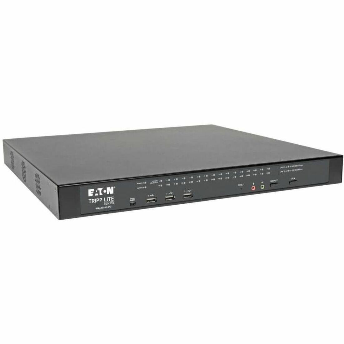 Tripp Lite Cat5 KVM Switch Over IP 32-Port w/Virtual Media 2 Users 1URM TAA