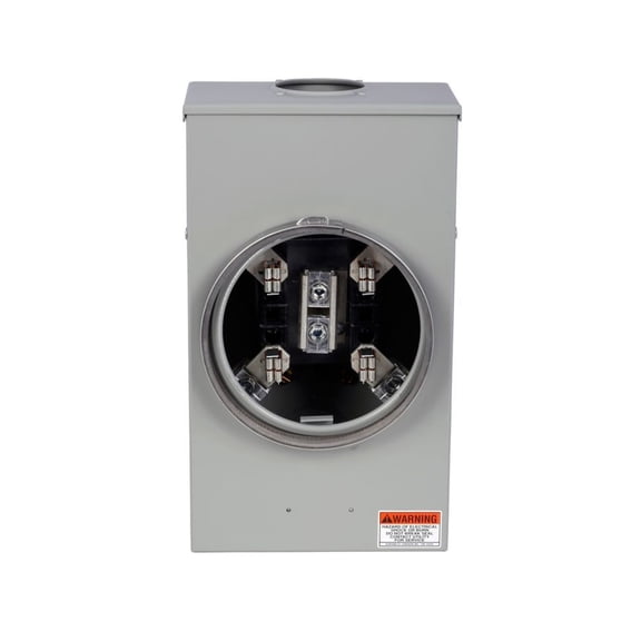 Eaton URTRS202BCH Meter Base Socket 200A Socket, 600 VAC Drive Size, Closure Plate