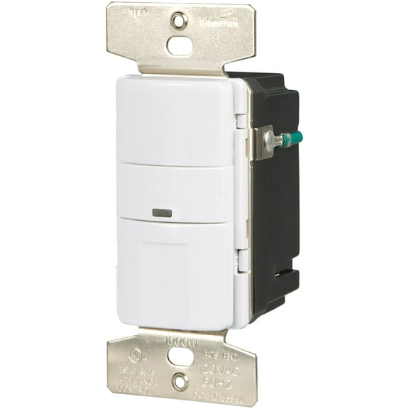 Eaton VS306U-W 600-Watt 120V Wall Mount Occupancy/Vacancy Sensor White