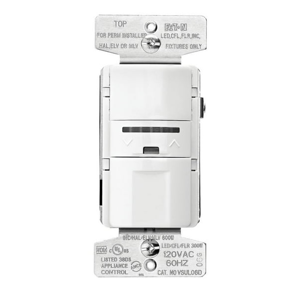 Eaton VSUL06D-C2-K-L Vacancy Sensor with Dimmer with Color Change Kit