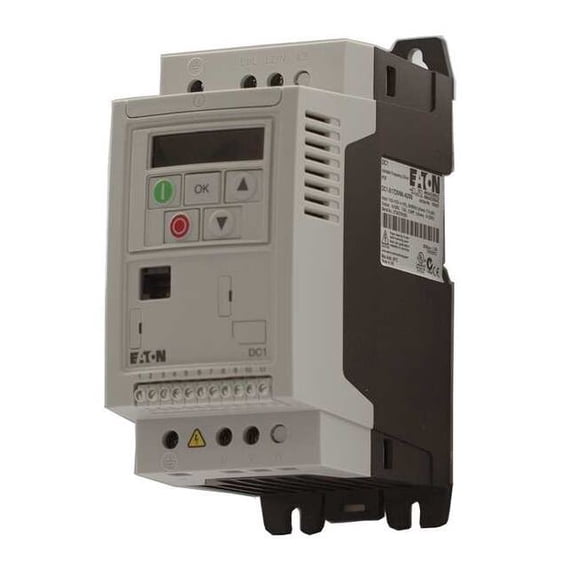 Eaton Variable Frequency Drive, 2 HP, 200-230V, Cutler-Hammer DC1-327D0NN-A20CE1