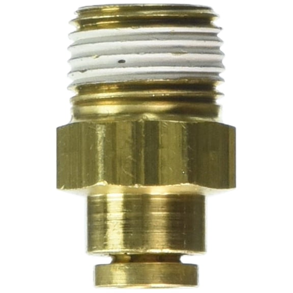 Eaton Weatherhead 1868X4X6 Brass CA360 D.O.T. Air Brake Tube Fitting, Male Connector, 3/8" NPT Male x 1/4" Tube OD J101