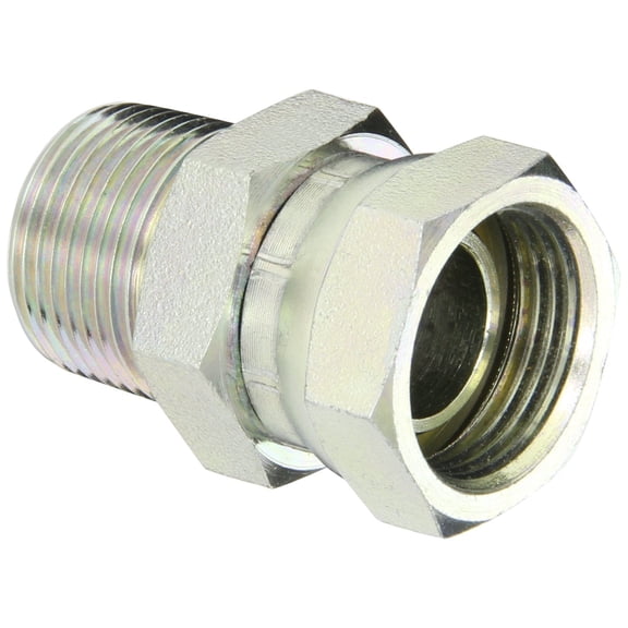 Eaton Weatherhead 9205X12X12 Carbon Steel Fitting, Swivel, Adapter, 3/4" NPSM Female x 3/4" NPT Male J101