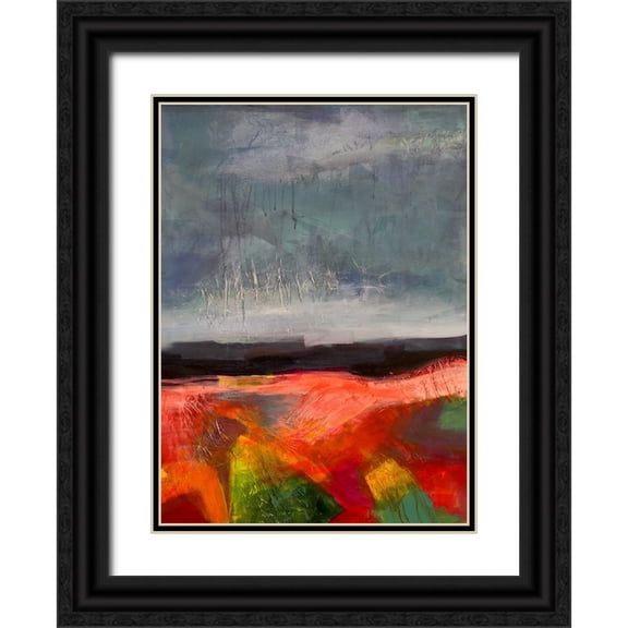 Eaton, Winnie 11x14 Black Ornate Wood Framed with Double Matting Museum Art Print Titled - Landscape I